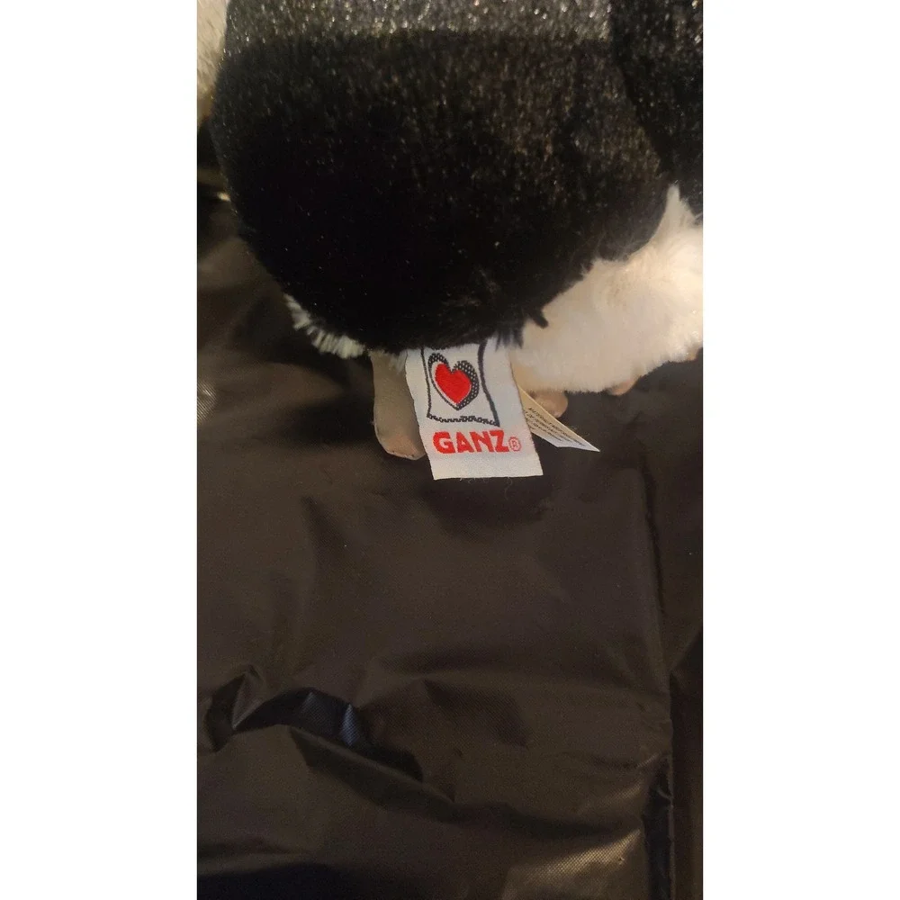 Ganz Webkinz Penguin Plush Stuffed Animal Black White Orange W Logo Ganz Tag